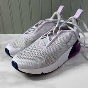 Nike Women's Air Max 270 React Sneakers - White & Light Purple